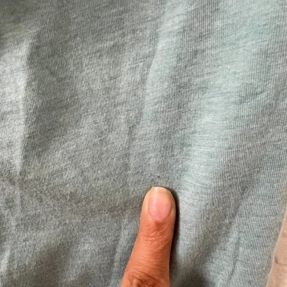 Garnet Hill Sz L Blue Floral Embroidered Top Cotton Modal Boho Cottagecore Artsy - Picture 6 of 11